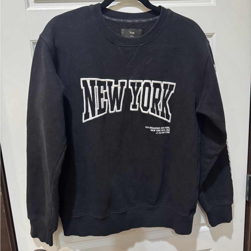 TNA Black New York Women’s Sweatshirt | Aritzia|